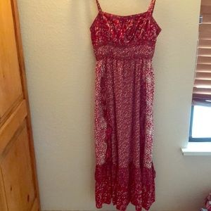 Very flattering free people summer floral dress